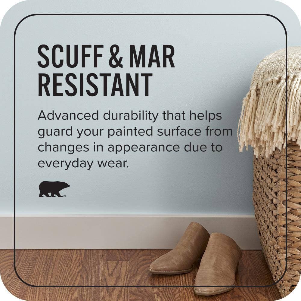 BEHR PREMIUM PLUS #740E-2 Misty Surf Enamel Interior Stain-Blocking Paint & Primer (4)