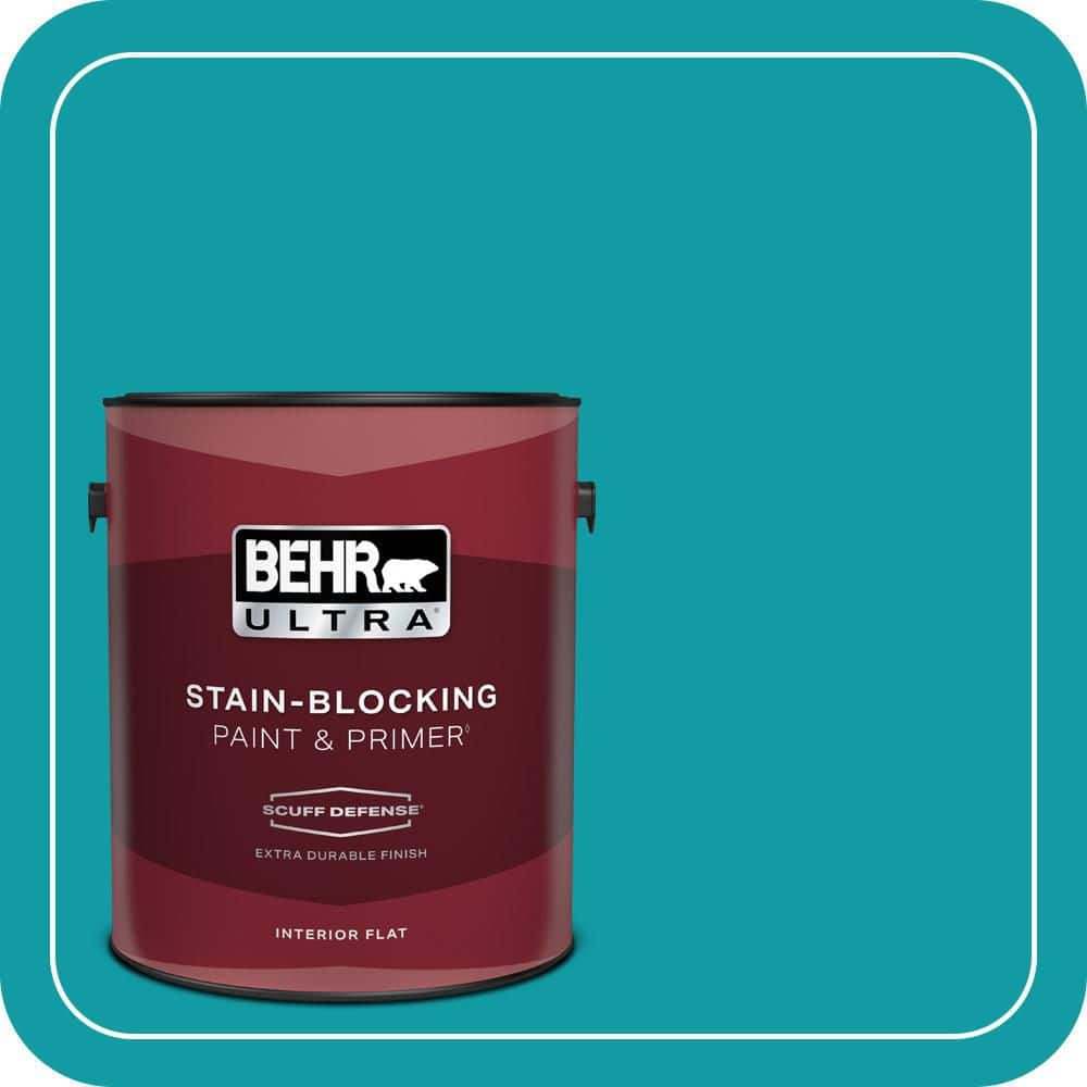 BEHR ULTRA 1 gal. #MQ4-20 Island Dream Extra Durable Flat Interior Paint & Primer