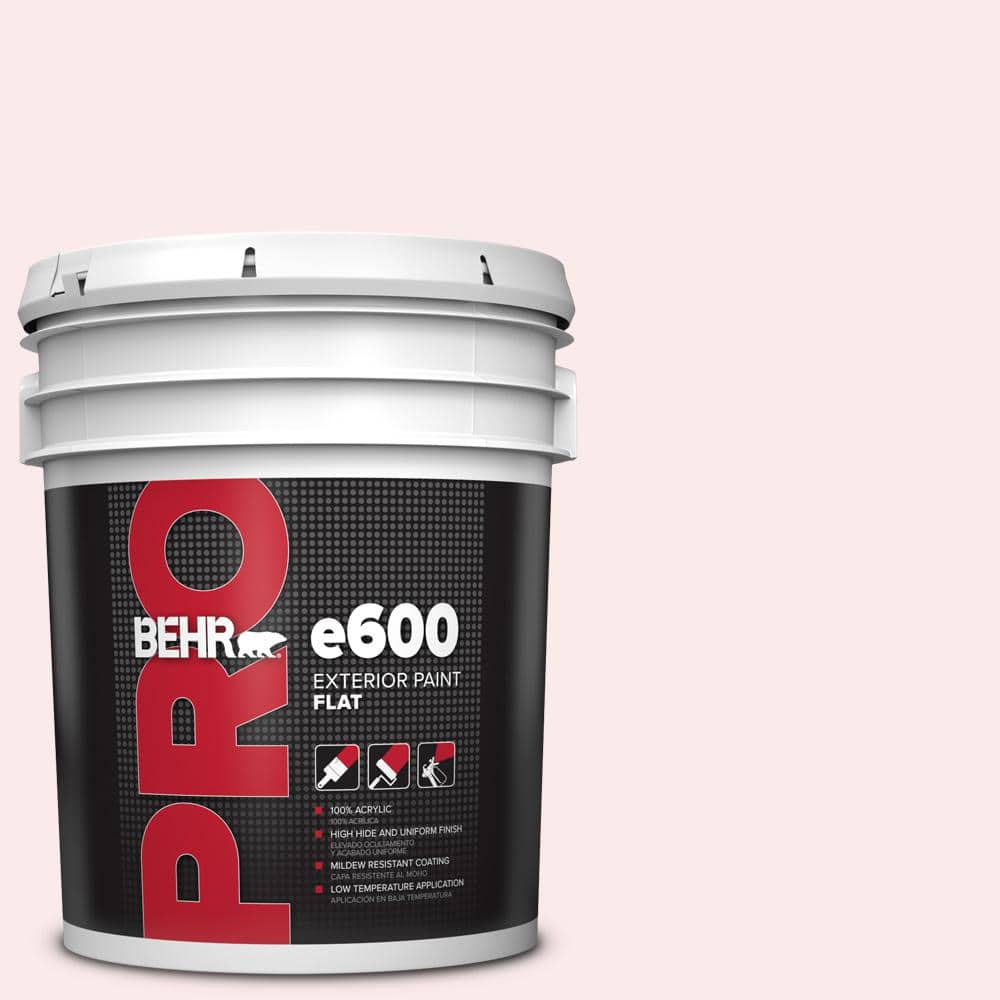 BEHR PRO 5 gal. #110A-1 Ballerina Gown Flat Exterior Paint