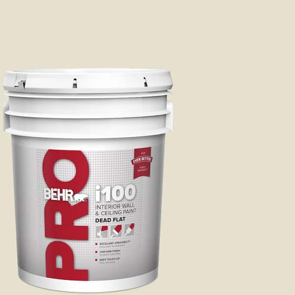 BEHR PRO 5 Gal. #S350-1A Cool Honeydew Dead Flat Interior Paint (2)