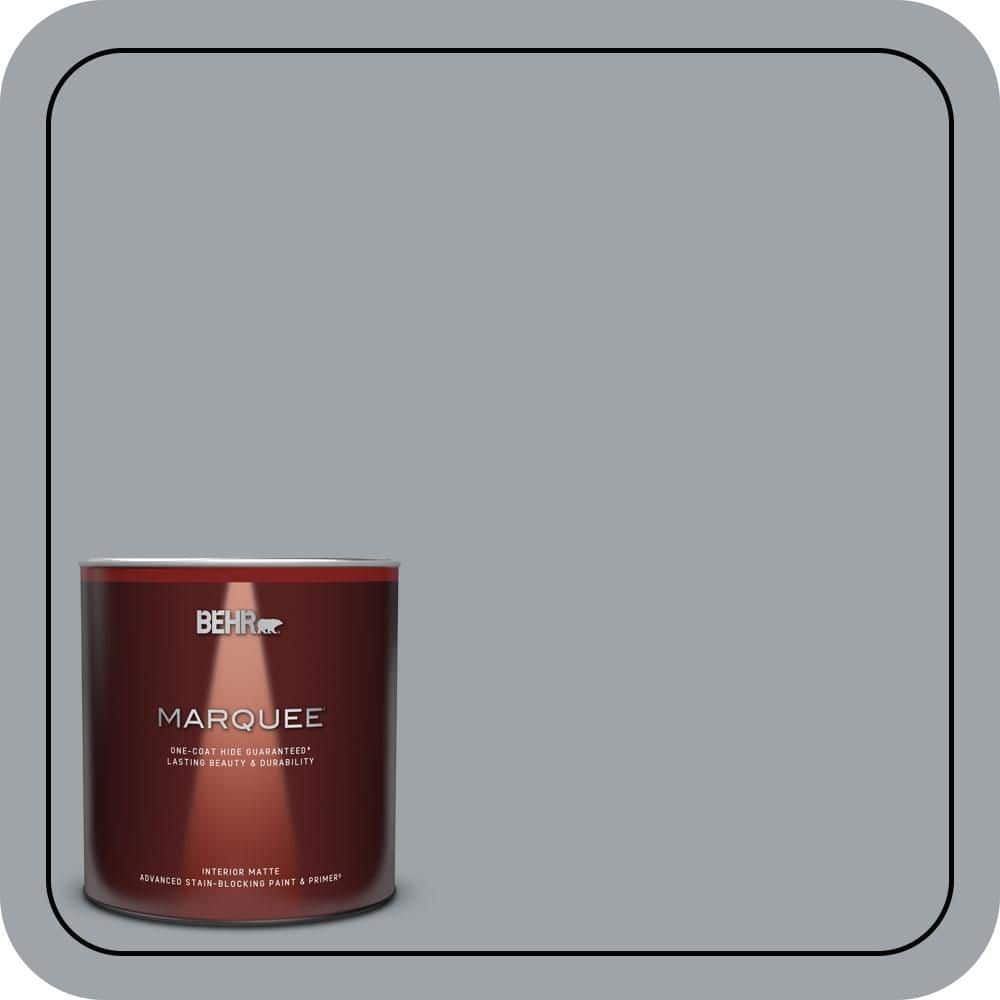 BEHR MARQUEE 1 qt. #N510-4 Supernova One-Coat Hide Matte Interior Paint & Primer