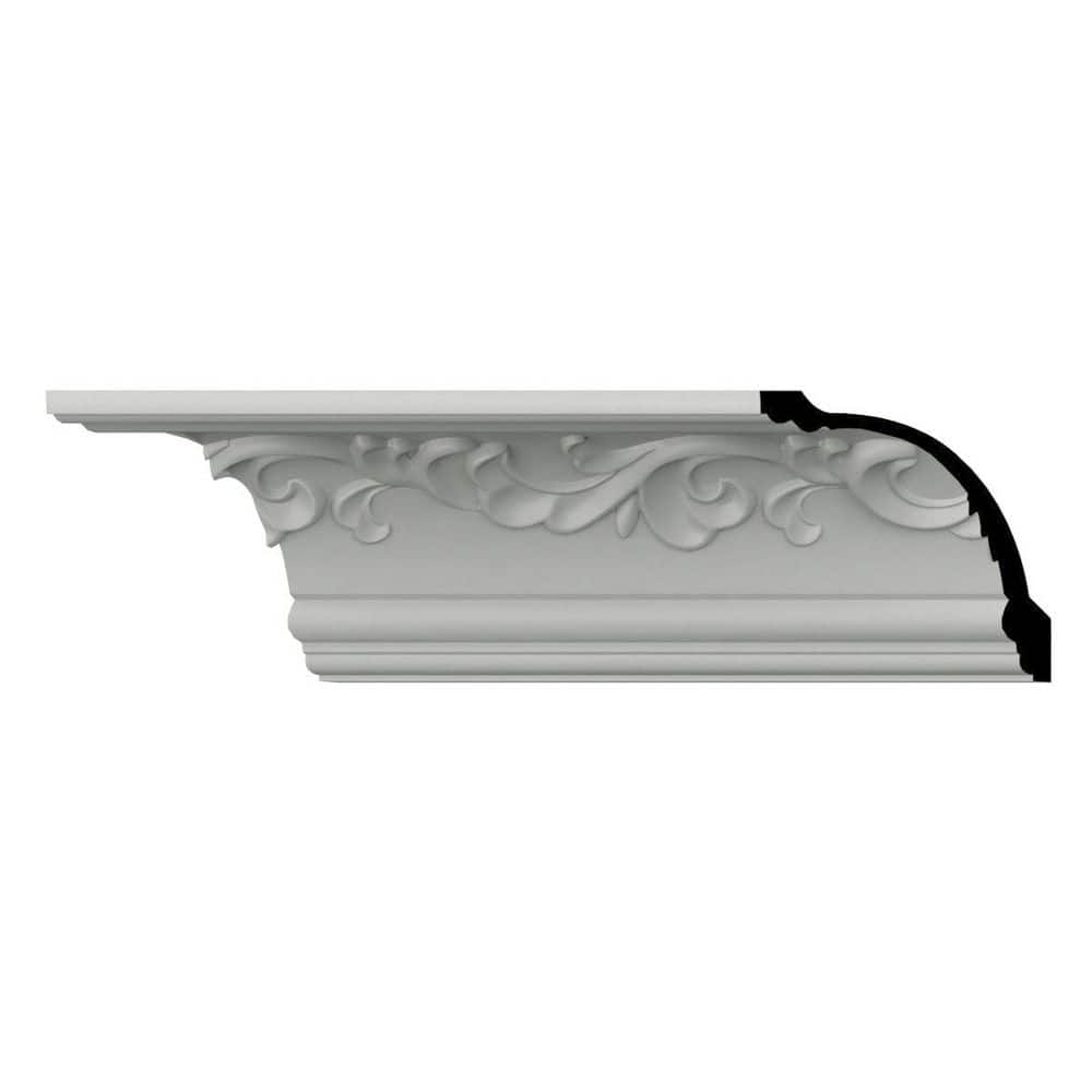 Ekena Millwork Noelle 7 in. D x 10 in. W x 96 in. L Polyurethane Crown Moulding (3)