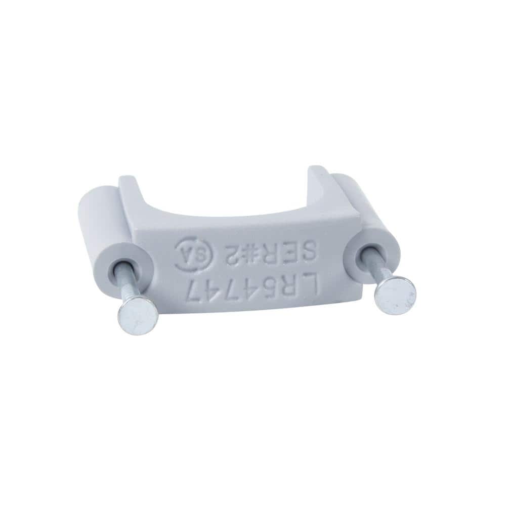 Gardner Bender 15/16 in. Polyethylene Service Entrance Cable Staple - Gray (10-Pack) (2)