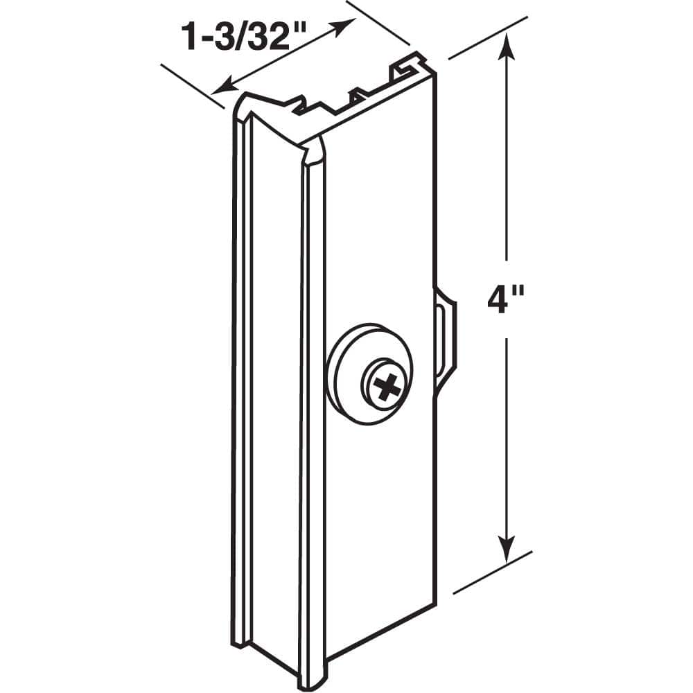 Prime-Line Extruded Aluminum Black Finish, Window Pull and Latch, HiLite (2)