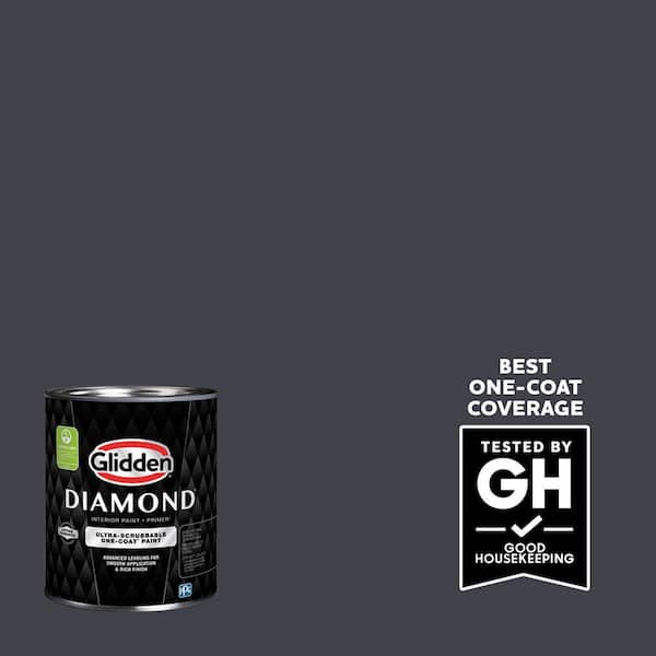 Glidden Diamond 1 qt. Napoleon PPG1013-7 Satin Interior Paint with Primer (2)