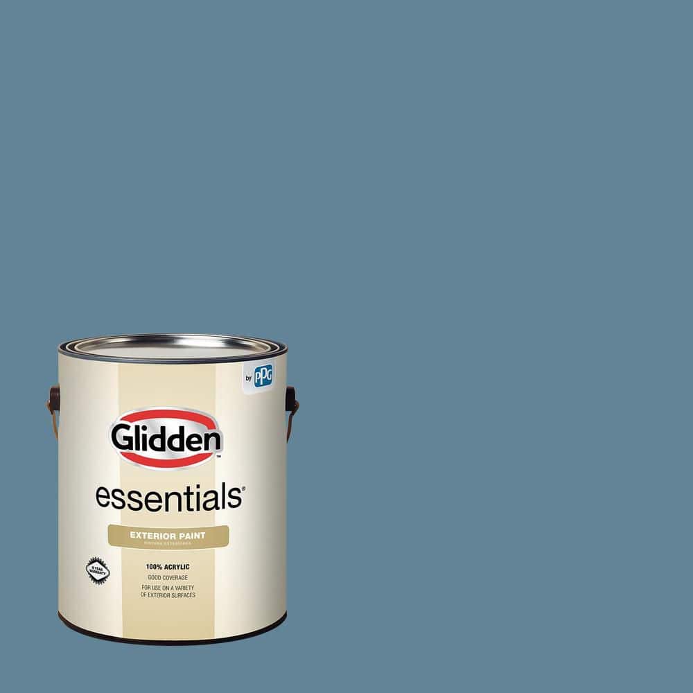 Glidden Essentials 1 gal. PPG1152-5 Granite Falls Semi-Gloss Exterior Paint