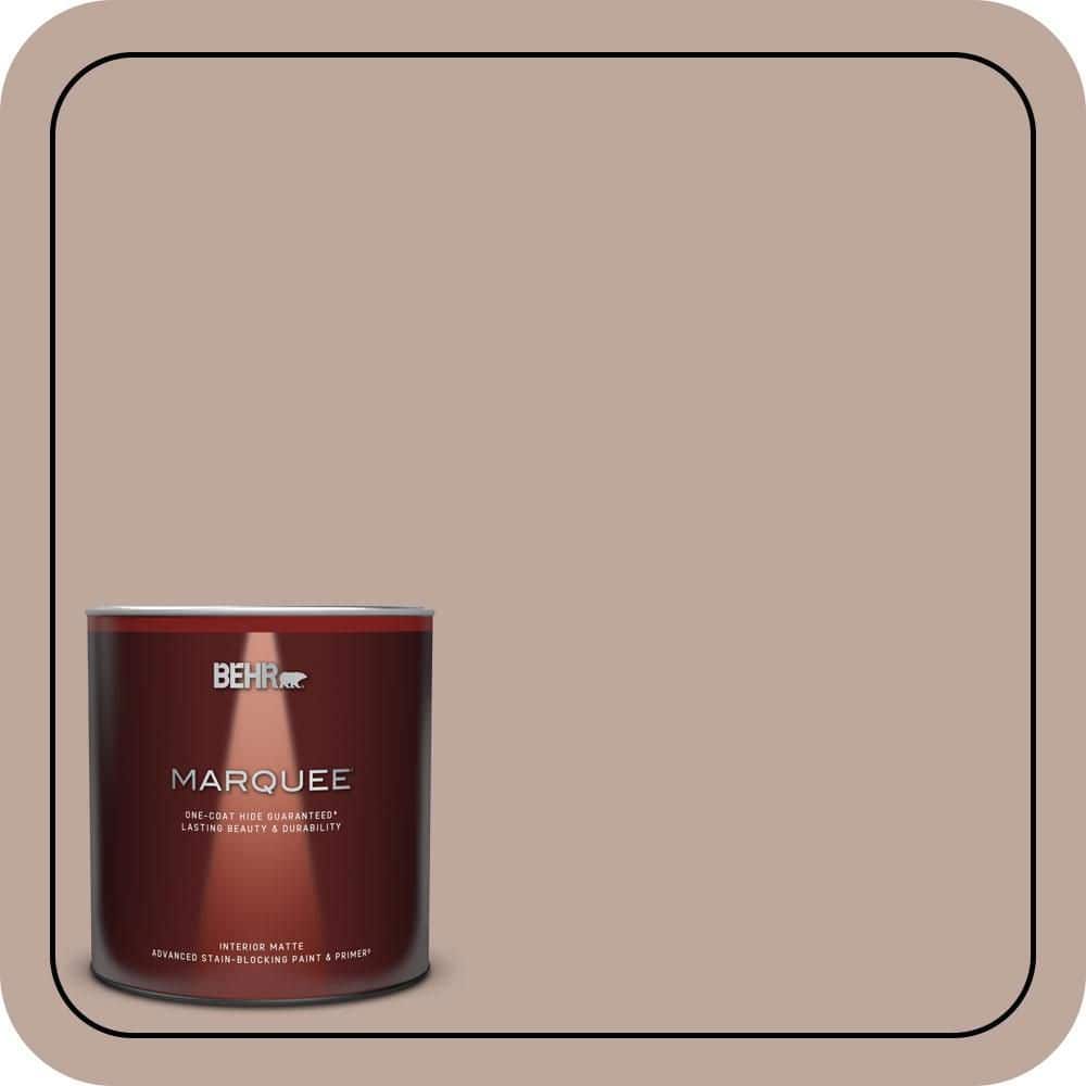 BEHR MARQUEE 1 qt. #PWL-88 Heavenly Cocoa Matte Interior Paint & Primer
