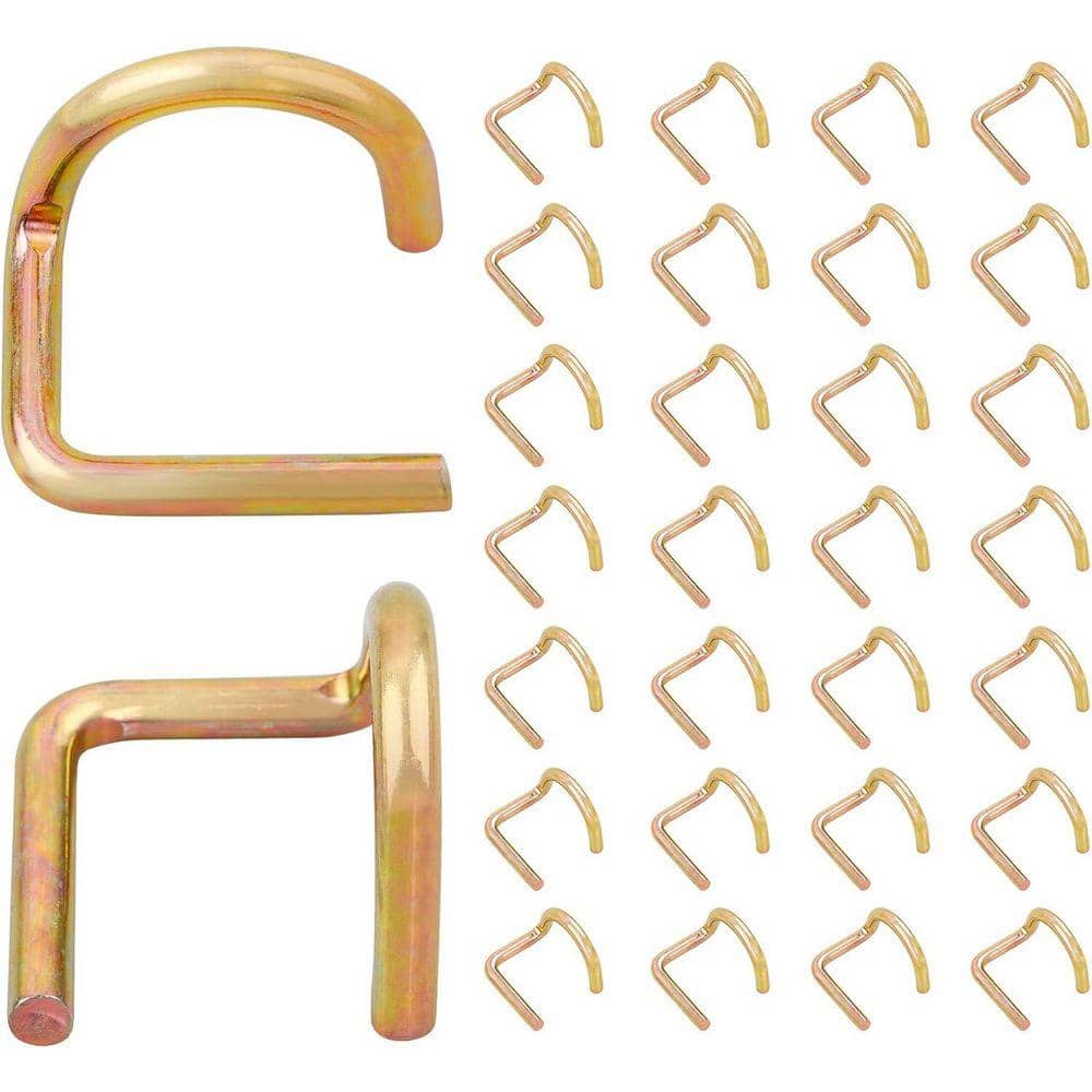KIWDZFU 30 Pcs Scaffolding Gravity Lock Pins 2 Inch Pig Tail Steel Scaffold Safety G Pins Secure Locking
