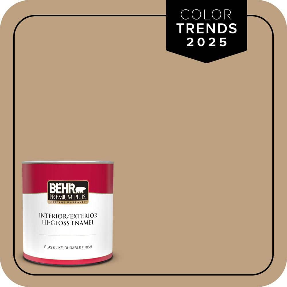 BEHR PREMIUM PLUS 1 qt. #N270-4 Oxford Street Hi-Gloss Enamel Interior/Exterior Paint & Primer