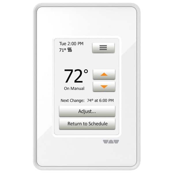 Schluter Ditra-Heat Programmable Touchscreen Thermostat, Bright White