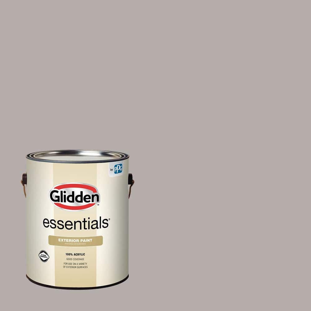 Glidden Essentials 1 gal. PPG1005-4 Slate Pebble Satin Exterior Paint