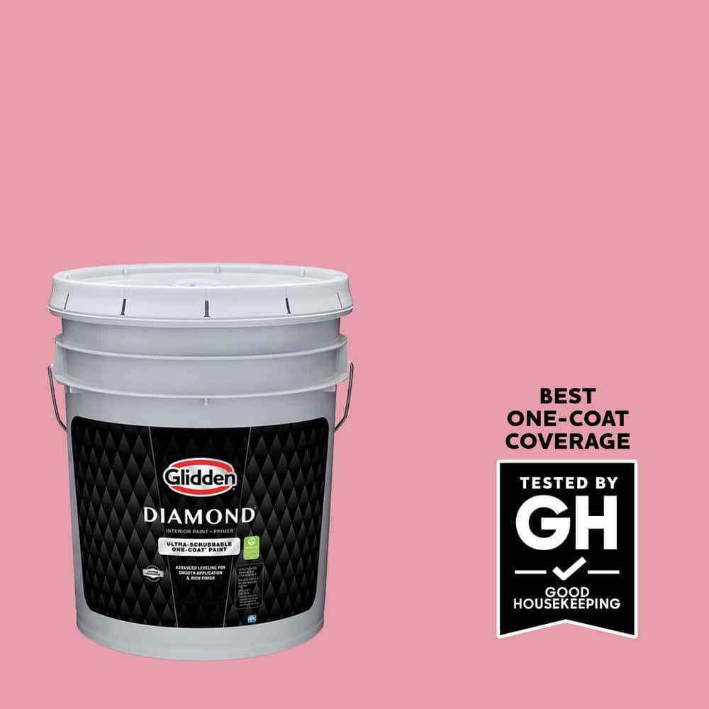 Glidden Diamond 5 gal. Brandywine PPG1183-4 Satin Interior Paint with Primer