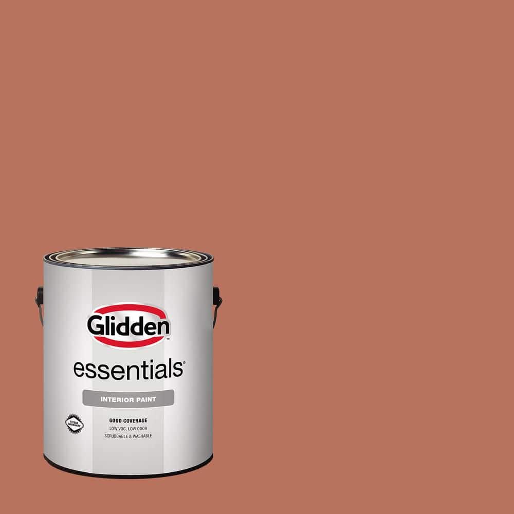 Glidden Essentials 1 gal. Crushed Cinnamon PPG1063-6 Semi-Gloss Interior Paint