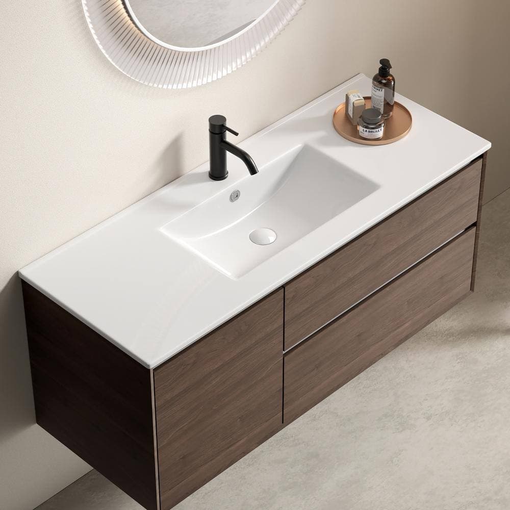 Timussi 47.64 in. W x 18.12 in. D Ceramic Vanity Top in Milk White (2)