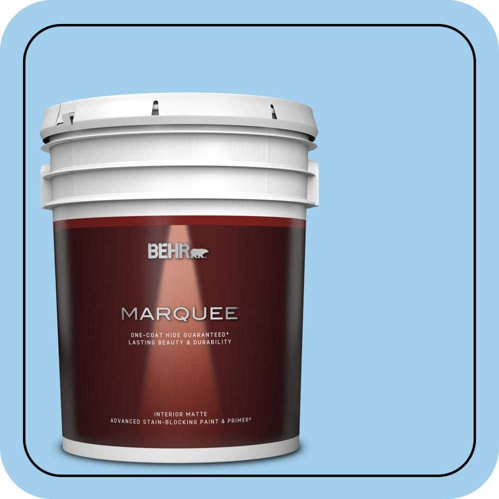 BEHR MARQUEE 5 gal. #P510-2 Mediterranean Charm Matte Interior Paint & Primer