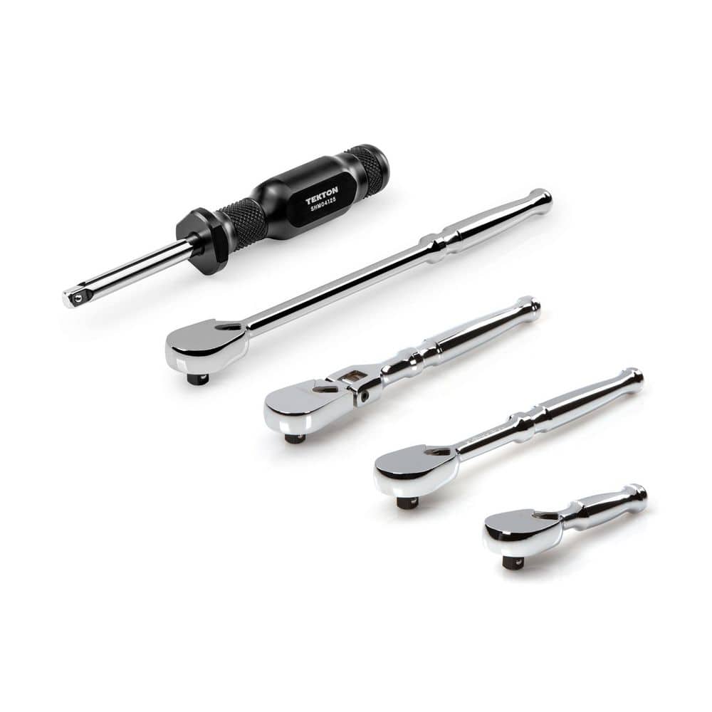 TEKTON 1/4 in. Drive Ratchet and Spinner Handle Set (5-Piece) (3)