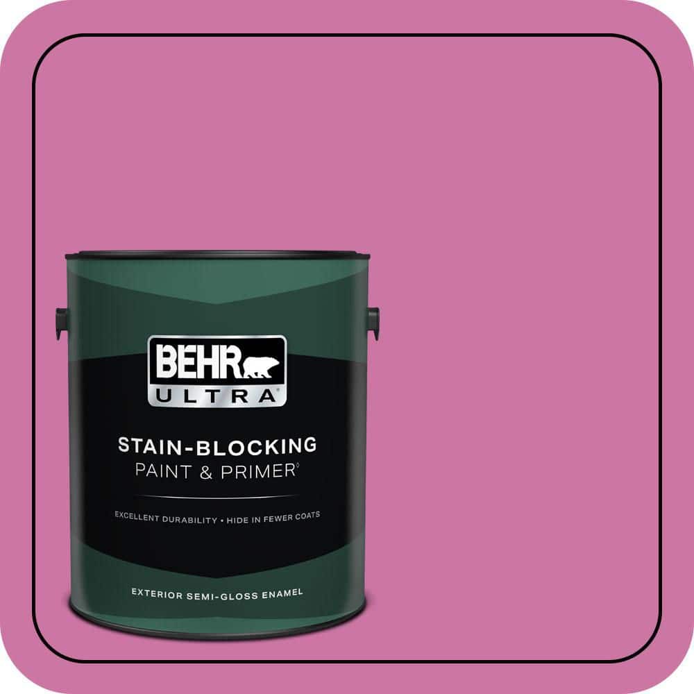 BEHR ULTRA 1 gal. #P120-4 Heart Breaker Semi-Gloss Enamel Exterior Paint & Primer