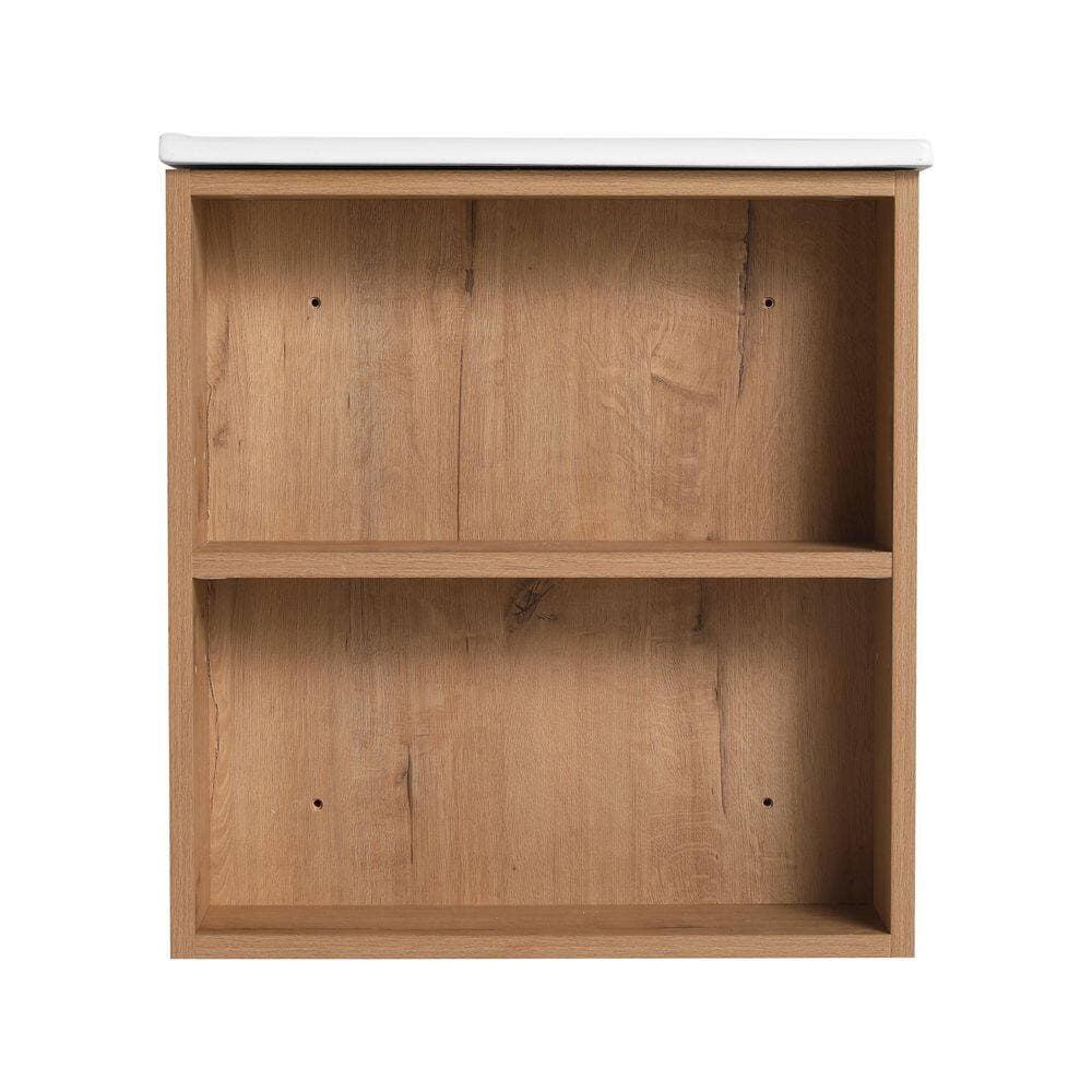 Noble House Osiris Modern 19 in. Floating Bath Vanity Cabinet without Top with Soft Close Drawers, Open Shelf (2)