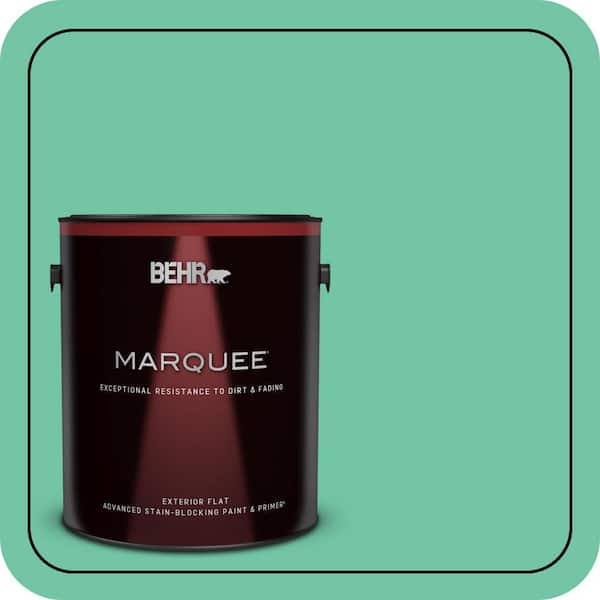 BEHR MARQUEE 1 gal. #P420-4A Gem Silica Flat Exterior Paint & Primer (2)