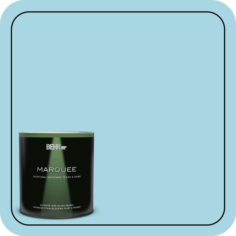 BEHR MARQUEE 1 qt. #530C-3 Winsome Hue Semi-Gloss Enamel Exterior Paint & Primer
