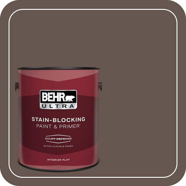 BEHR PREMIUM PLUS #BNC-33 Harvest Oak Flat Low Odor & Primer (4)