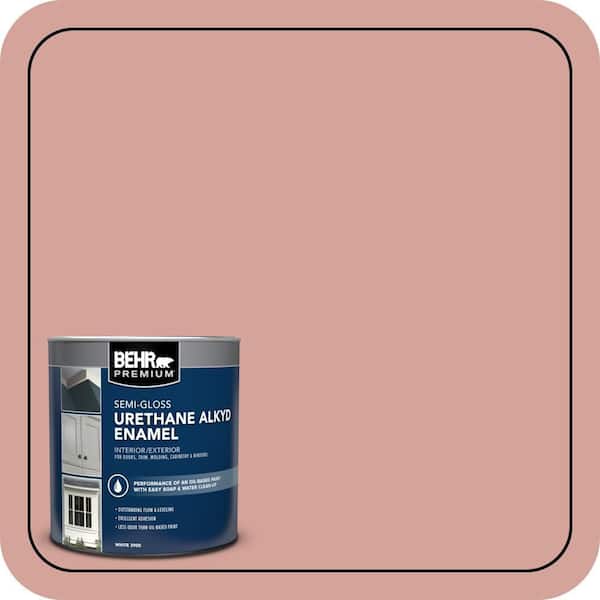 BEHR PREMIUM 1 qt. #S160-3 Bubble Shell Semi-Gloss Enamel Urethane Alkyd Interior/Exterior Paint (2)