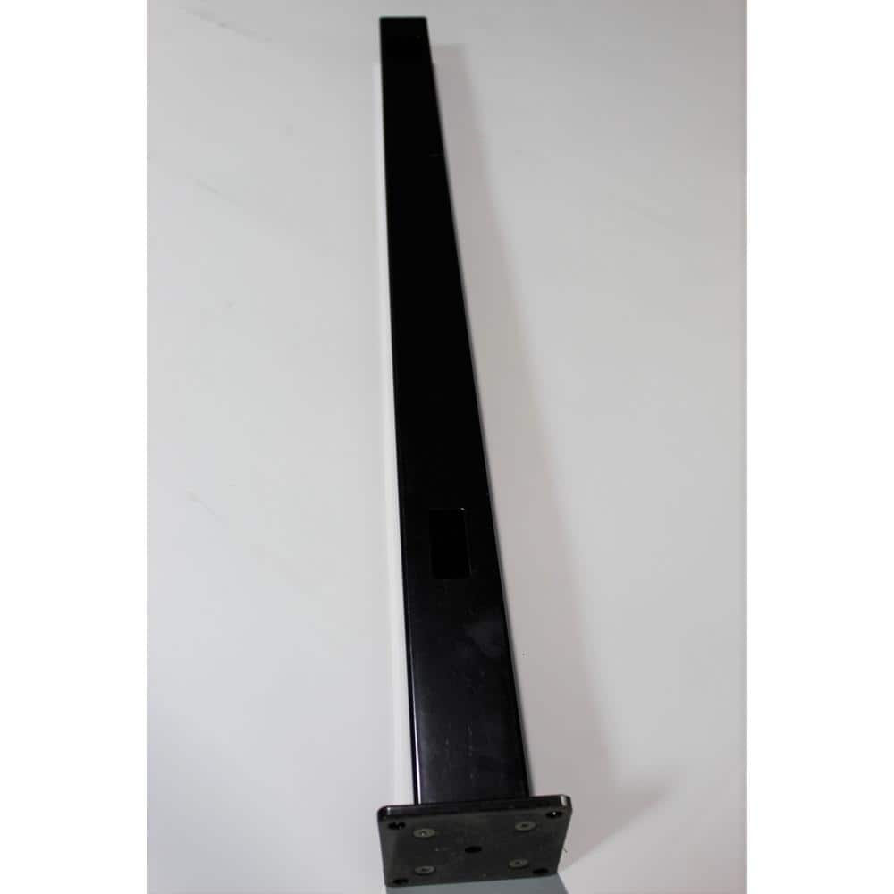 Vista 42 in. H x 2.5 in. W Black Aluminum Bottom Stair Post for Stair Railing Kit (2)