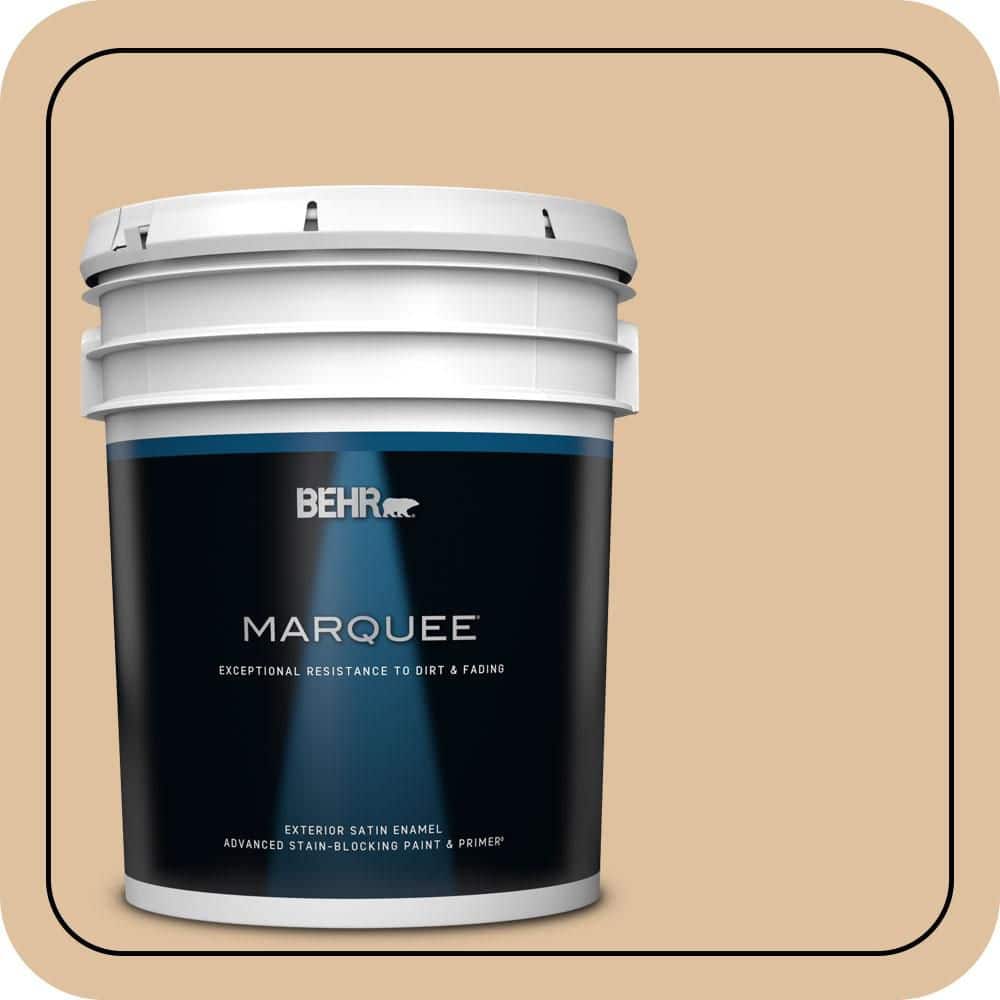 BEHR MARQUEE 5 gal. #S290-3 Slender Reed Satin Enamel Exterior Paint & Primer