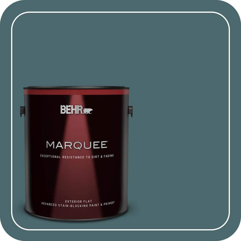 BEHR MARQUEE 1 gal. #500F-7 Mythic Forest Flat Exterior Paint & Primer