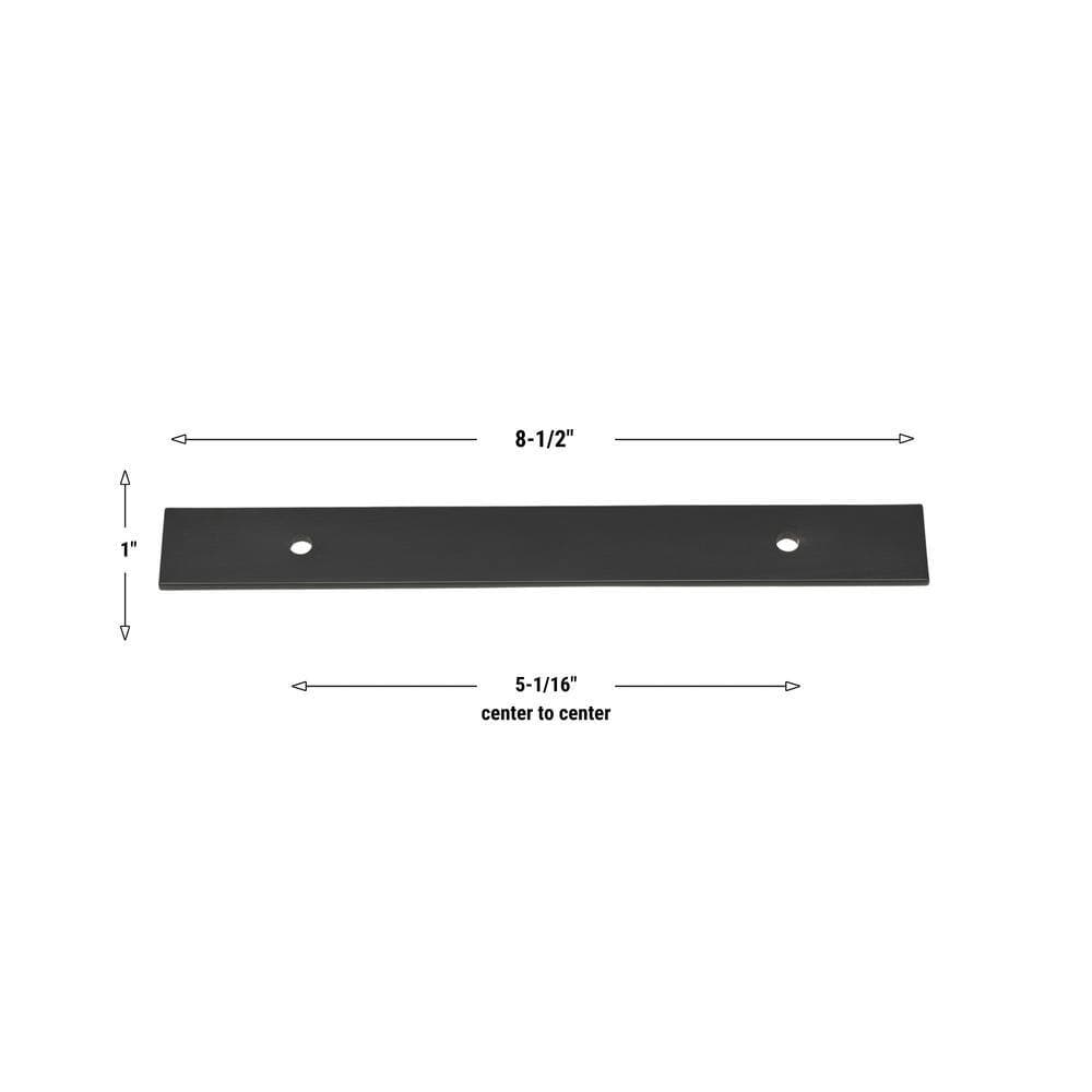 GLIDERITE 8-1/2 in. Squared Cabinet Backplate 6-1/4 in. Center to Center, 8342-128-MB (3)