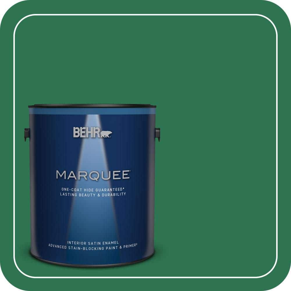 BEHR MARQUEE 1 gal. #P420-7 Crown Jewel Satin Enamel Interior Paint & Primer