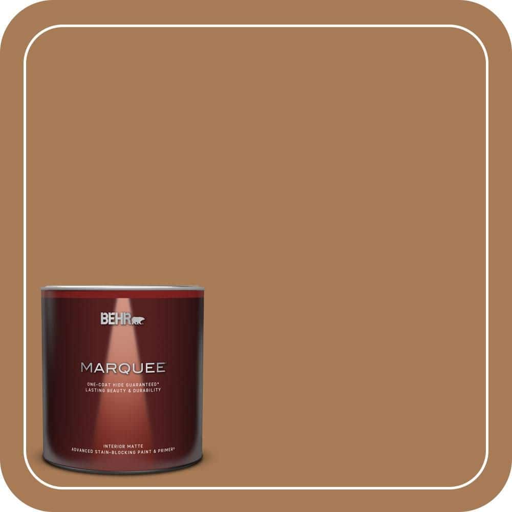 BEHR MARQUEE 1 qt. #S270-7 Antique Penny Matte Interior Paint & Primer