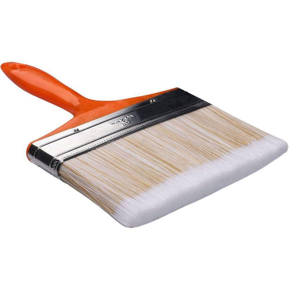 KIWDZFU 6 in. Large Flat Paint Brush for Gesso Varnishes Acrylic Watercolor Wood Wall Furniture Art Painting (3)