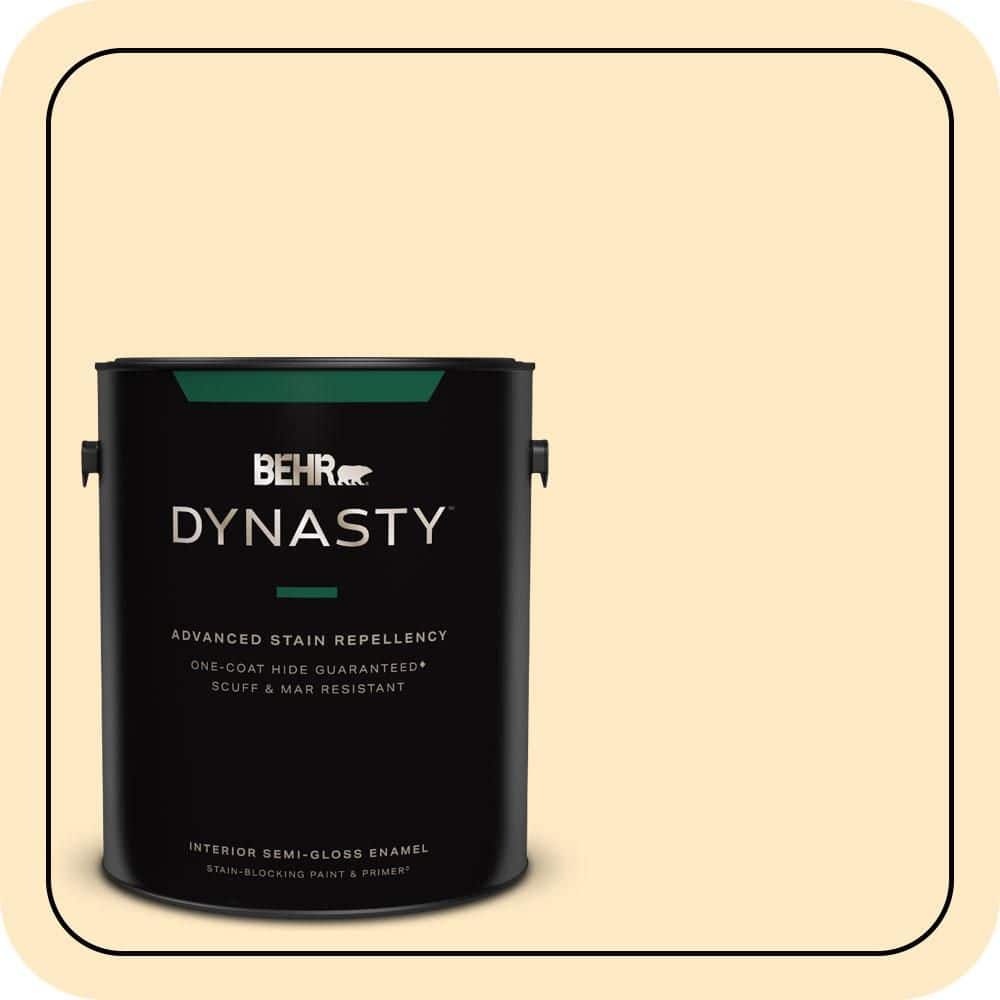 BEHR DYNASTY 1 gal. #P250-1 Papaya Sorbet Semi-Gloss Enamel Interior Stain-Blocking Paint & Primer
