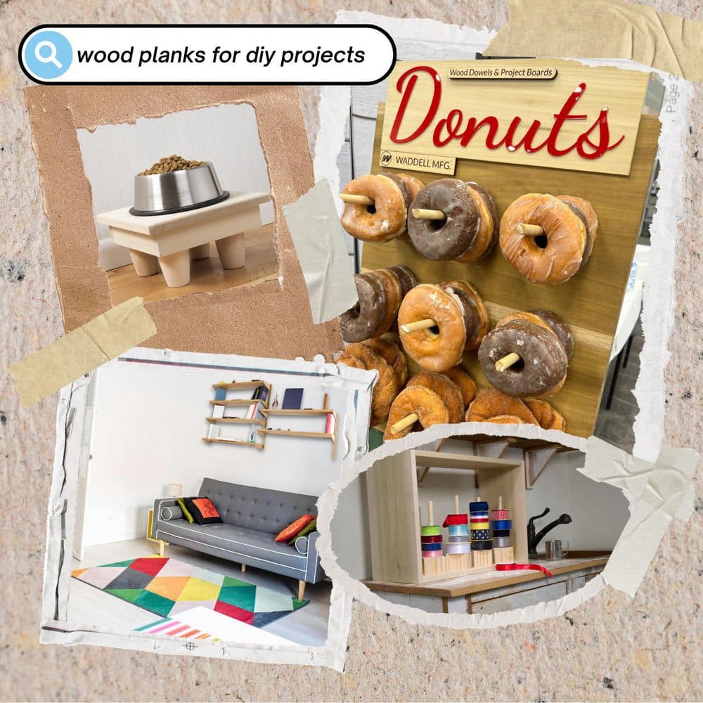 Waddell Project Board - 48 in. x 2 in. x 0.5 in. - Unfinished S4S Poplar Hardwood w/ No Finger Joints - Ideal for DIY Shelving (3)