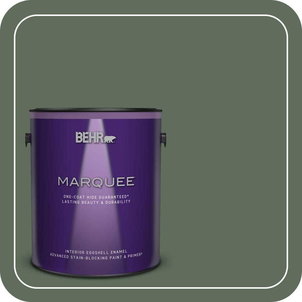 BEHR MARQUEE 1 gal. #N400-6 Terrarium Eggshell Enamel Interior Paint & Primer