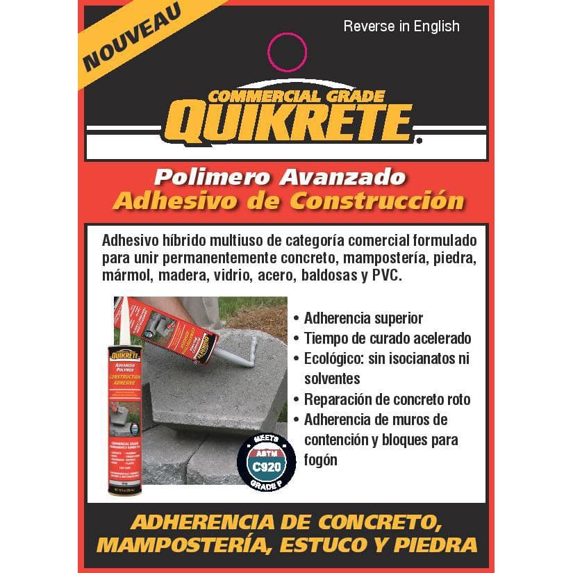Quikrete 10.1 oz. Construction Adhesive (4)