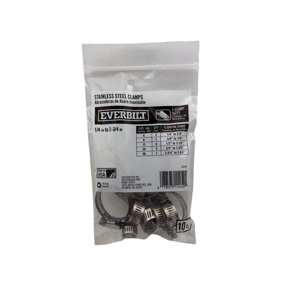 Everbilt 10-Piece Assorted Clamps (1)