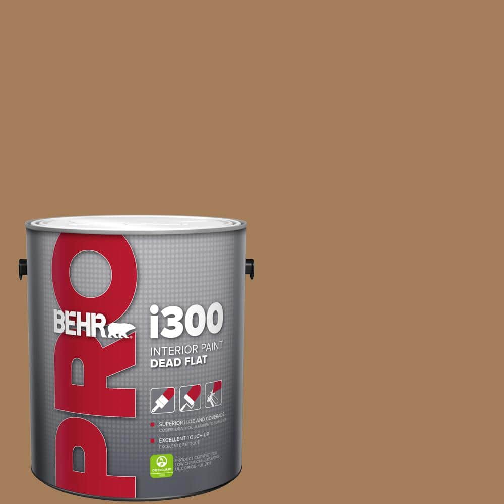 BEHR PRO 1 gal. #270F-6 Fudge Truffle Dead Flat Interior Paint