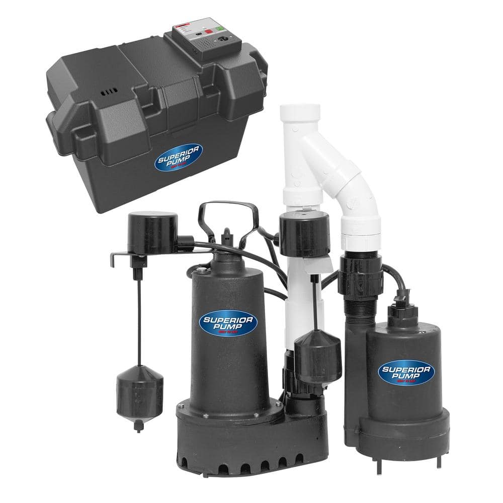 Superior Pump Pre-Assembled Emergency Backup Sump Pump System