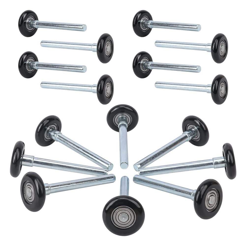 Unbranded 2 in. Flat Round Ultra Quiet Nylon Garage Door Roller for Standard and Automatic Door Rails 16-Pack (1)