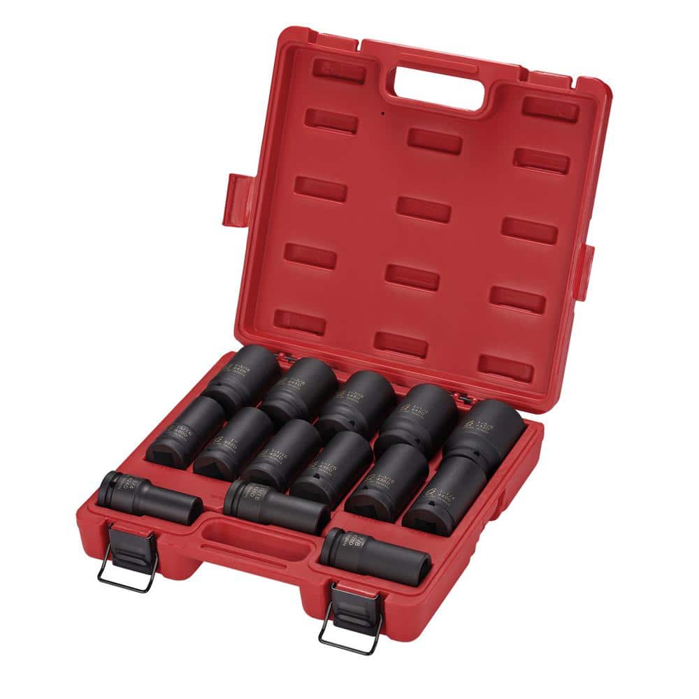 SUNEX TOOLS 3/4 in. Drive Deep Impact SAE Socket Set (14-Piece)