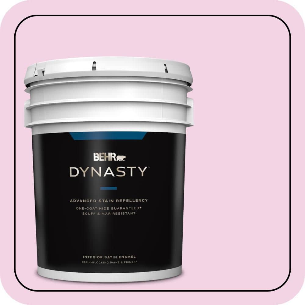 BEHR DYNASTY 5 gal. #690A-2 Hopeful Satin Enamel Interior Stain-Blocking Paint and Primer
