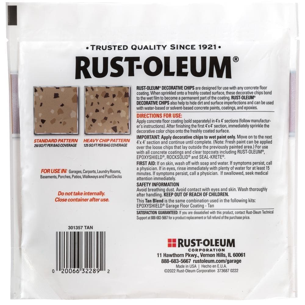 Rust-Oleum 1 lb. Tan Decorative Color Chips (3)