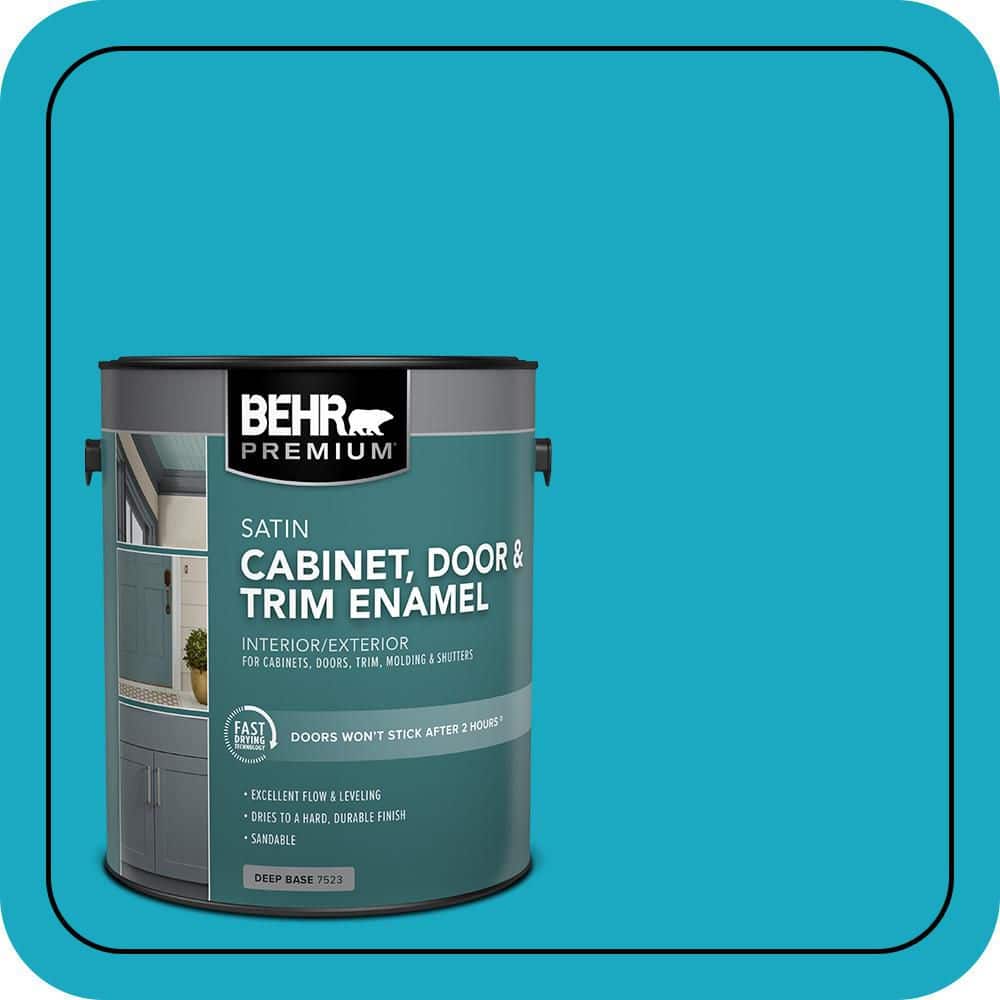 BEHR PREMIUM 1 gal. #P480-5 High Dive Satin Enamel Interior/Exterior Cabinet, Door & Trim Paint