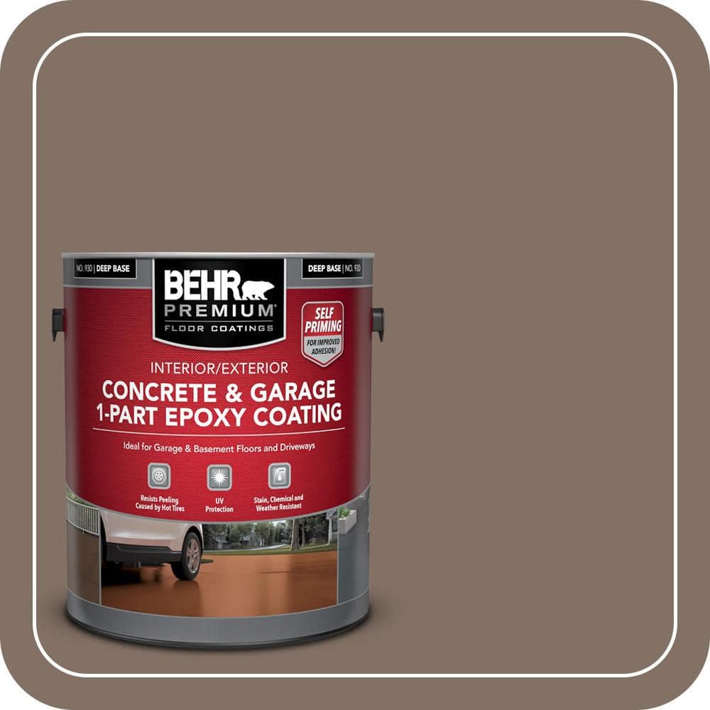 BEHR PREMIUM #PPU5-17 Self-Priming 1-Part Epoxy Satin Interior/Exterior Concrete and Garage Floor Paint (1)