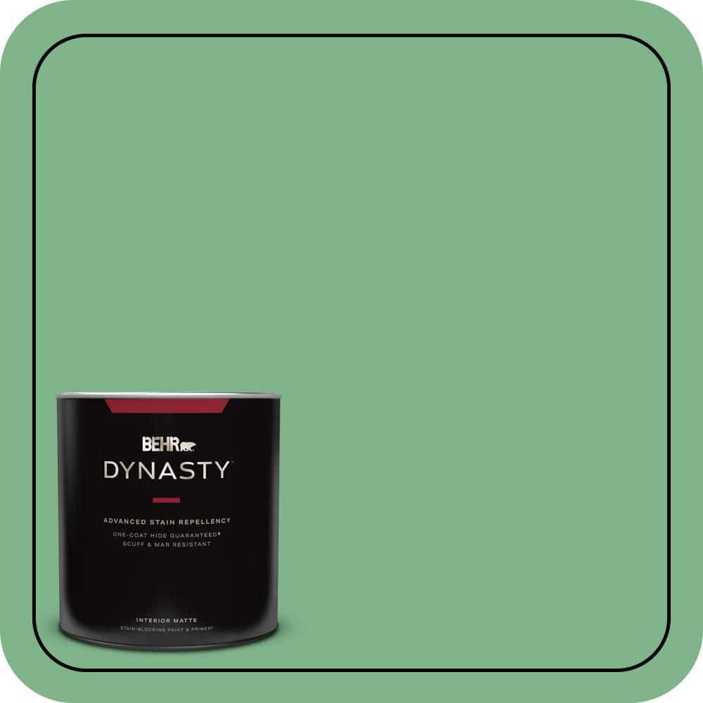 BEHR DYNASTY 1 qt. #460D-5 Tree Fern Matte Interior Stain-Blocking Paint and Primer