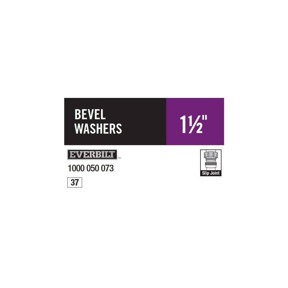 Everbilt 1-1/2 in. P-Trap Bevel Washer Rubber (4)