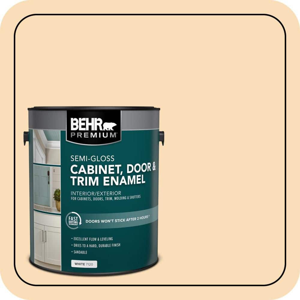 BEHR PREMIUM 1 gal. #M260-3 Time Out Semi-Gloss Enamel Interior/Exterior Cabinet, Door & Trim Paint