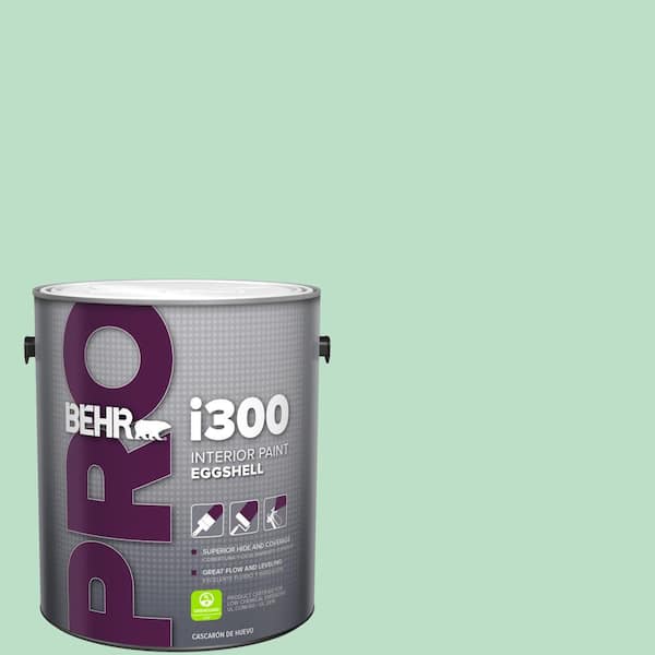 BEHR PRO 1 gal. #470C-3 Spirited Green Eggshell Interior Paint (2)